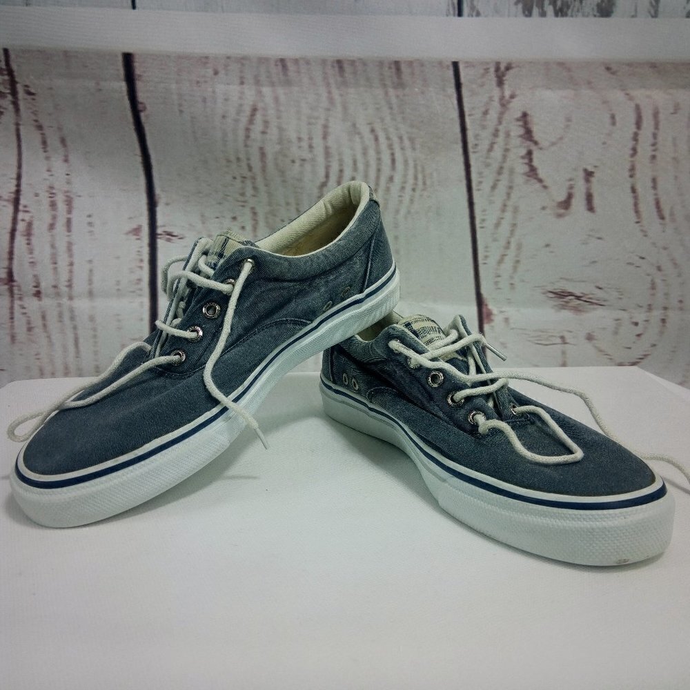 Sperry Top Sider Men's Gray/White Boat Shoes